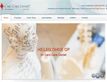 Tablet Screenshot of caro-care-center.com